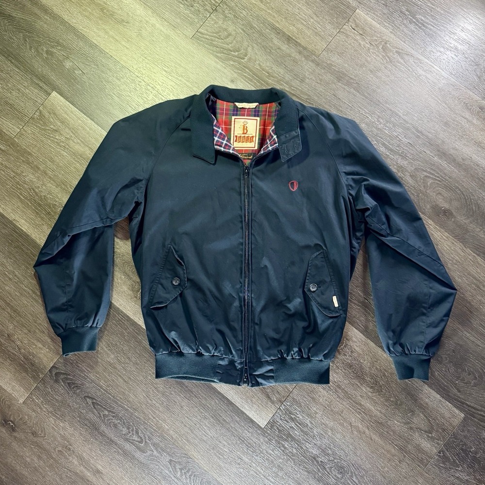 Baracuta England G9 Harrington Ben Sherman Black Jacket Mens Sz L Retails $449